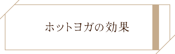 ホットヨガの効果